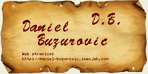 Daniel Buzurović vizit kartica